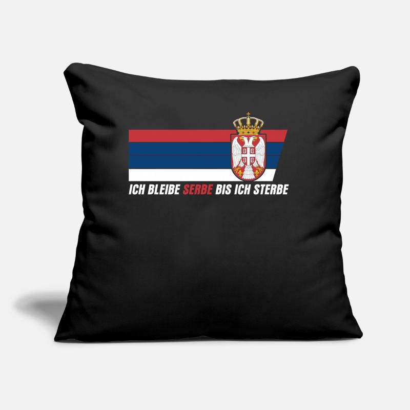 Serbe serbische Flagge Balkan Serbien Sofakissen mit Füllung 45 x 45 cm