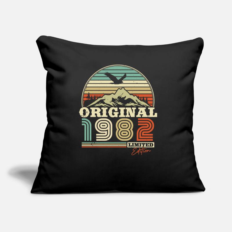 1982er Geburtstags-Geschenk Coussin et housse de 45 x 45 cm
