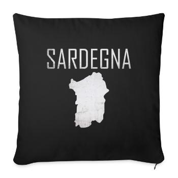 Sardinien, Sardegna, Logo - Sofakissen mit Füllung 45 x 45 cm - Schwarz - Vorne