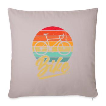 Vélo Rétro VTT VTT - Coussin et housse de 45 x 45 cm - taupe clair - Devant
