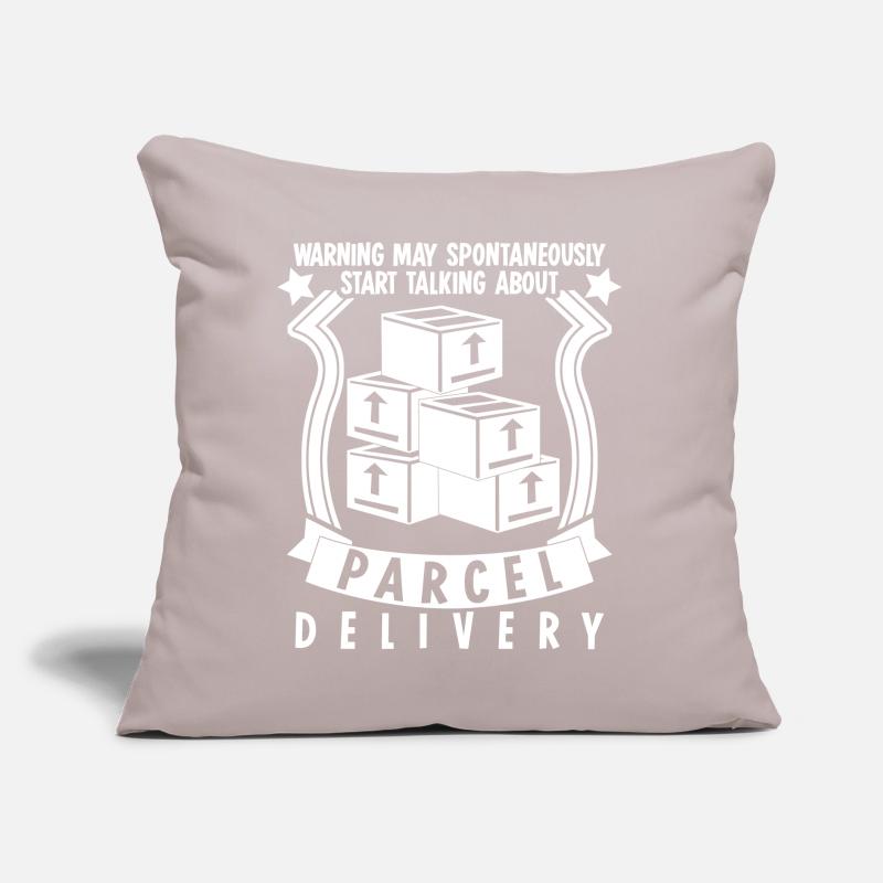 Parcel carrier, postman, parcel delivery man Sofa pillow with filling 45cm x 45cm