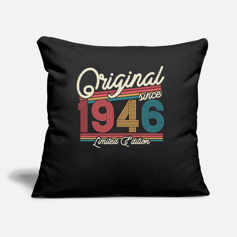 Geburtstags-Geschenk 1946 77/78 J. Sofa pillow with filling 45cm x 45cm