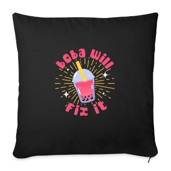 Bubble Tea - Sofakissen mit Füllung 45 x 45 cm - Schwarz - Vorne