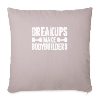 Bodybuilder - Sofakissen mit Füllung 45 x 45 cm - helles Taupe - Vorne