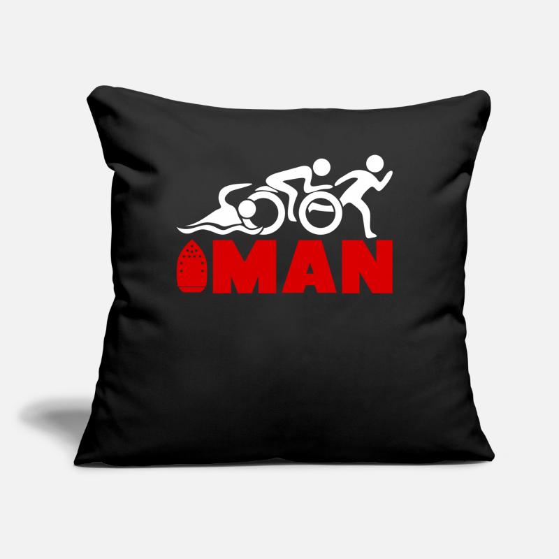 Triathlon Witz Triathleten Triathlet Sofakissen mit Füllung 45 x 45 cm