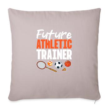 Sports Physician - Sofa pillow with filling 45cm x 45cm - light taupe - Front