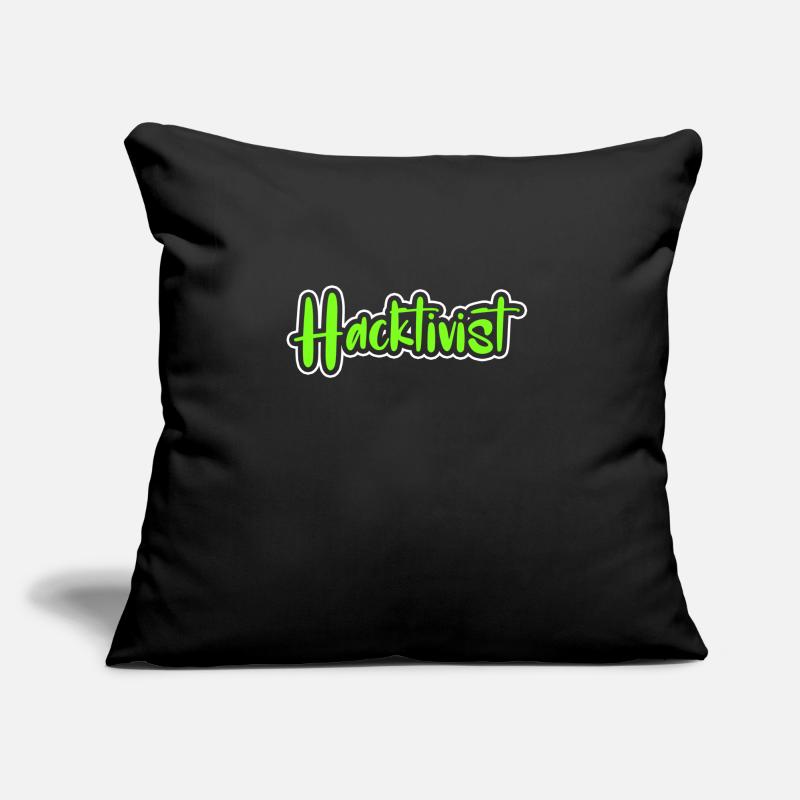 Hacker Coder Computerfreak Nerd Hacking Geschenk Sofakissen mit Füllung 45 x 45 cm