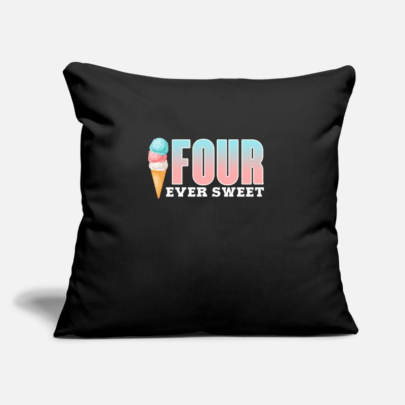 Eiscreme Eis Eiskrem Ice Cream Sommer Geschenk Sofakissen mit Füllung 45 x 45 cm