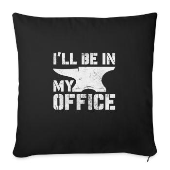 Blacksmith - Sofa pillow with filling 45cm x 45cm - black - Front