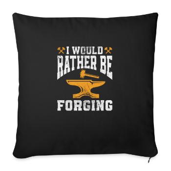 Blacksmith - Sofa pillow with filling 45cm x 45cm - black - Front