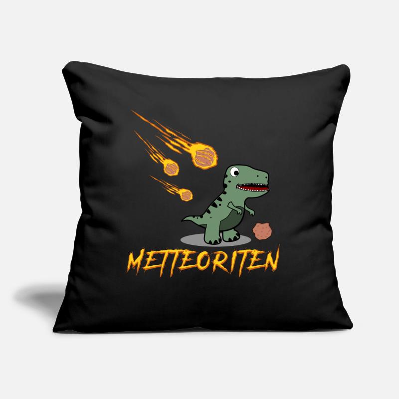 Hackfleisch Dinosaurier Mettbrötchen Sofakissen mit Füllung 45 x 45 cm