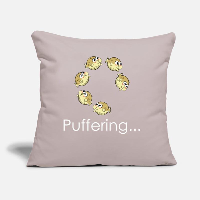 Bufferring Pufferfish Sofa pillow with filling 45cm x 45cm