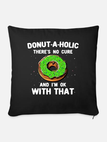 Donuts - Sofakissen mit Füllung 45 x 45 cm - Schwarz