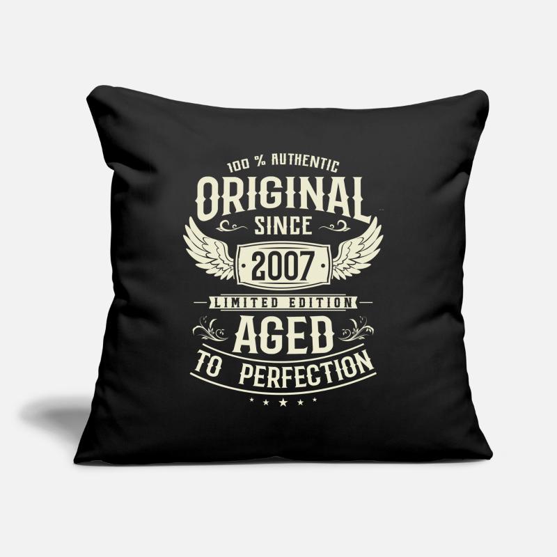 Vintage 2007: Perfektes Geburtstagsgeschenk! Sofakissen mit Füllung 45 x 45 cm