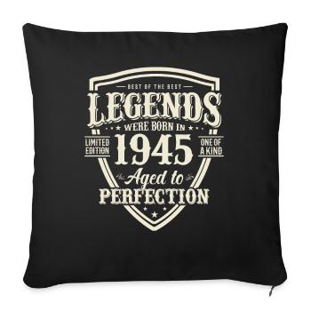 Vintage 1945 Surprise d’anniversaire - Coussin et housse de 45 x 45 cm - noir - Devant