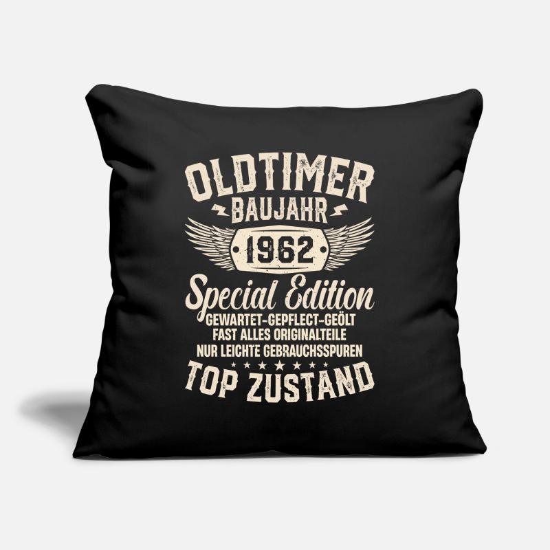 1962 Oldtimer Geburtstagsgeschenk Sofakissen mit Füllung 45 x 45 cm