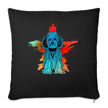 Rétro havanais - Coussin et housse de 45 x 45 cm - noir - Devant