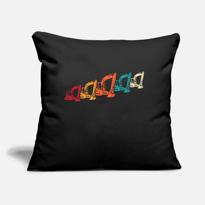 Bagger Baggerfahrer Baggern Sofakissen mit Füllung 45 x 45 cm