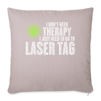 Laser Tag Lasergame Lasertag Laserdrom - Coussin et housse de 45 x 45 cm - taupe clair - Devant