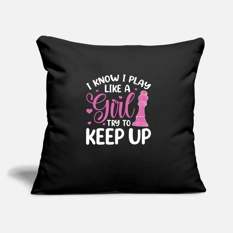 Chess Chess Board Checkmate Chess Player Sofa pillow with filling 45cm x 45cm