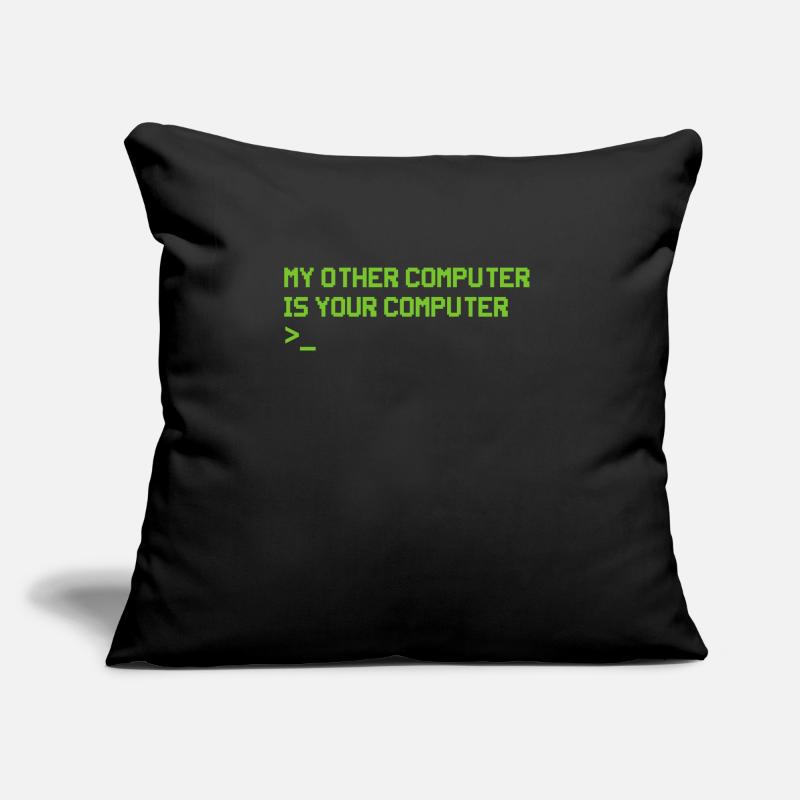Hacker Coder Computerfreak Nerd Hacking Geschenk Sofakissen mit Füllung 45 x 45 cm