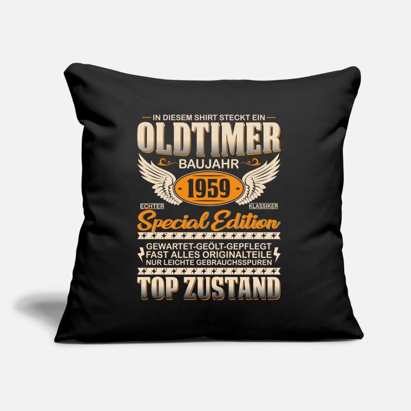 1959 Oldtimer Geschenk Sofakissen mit Füllung 45 x 45 cm