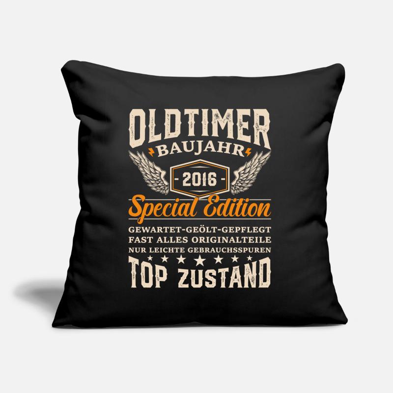 2016 Oldtimer Geburtstagsgeschenk Sofakissen mit Füllung 45 x 45 cm