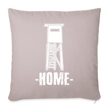 Hunting Hunter - Sofa pillow with filling 45cm x 45cm - light taupe - Front