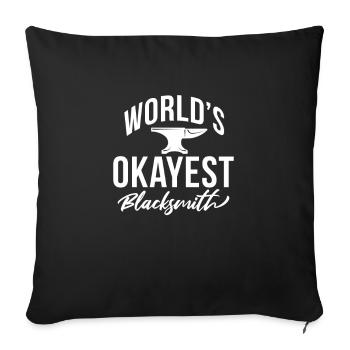 Blacksmith Schiede Anvil Cutler Gift - Sofa pillow with filling 45cm x 45cm - black - Front