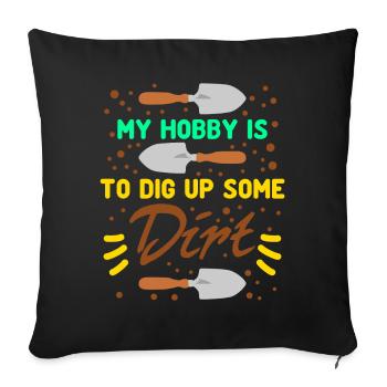 Gardener Gardening Landscaping Garden - Sofa pillow with filling 45cm x 45cm - black - Front