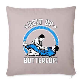Belt Up Buttercup Brazilian Jiu-Jitsu - Sofa pillow with filling 45cm x 45cm - light taupe - Front