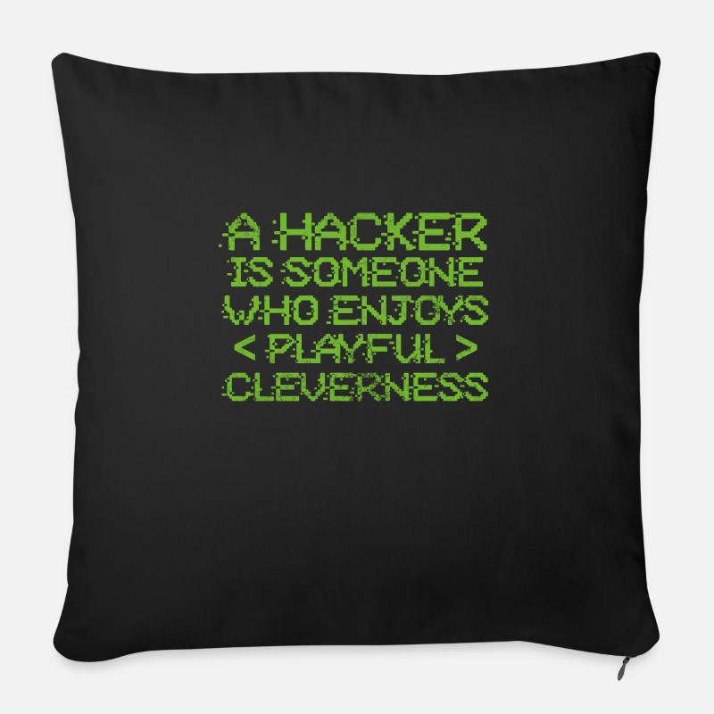 Hacker - Sofakissen mit Füllung 45 x 45 cm - Schwarz