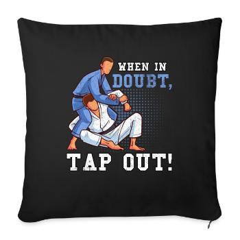 En cas de doute, appuyez sur - Coussin et housse de 45 x 45 cm - noir - Devant