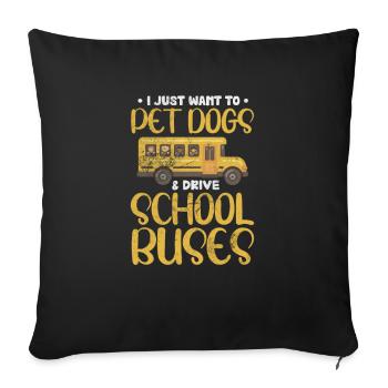 Busfahrer - Sofakissen mit Füllung 45 x 45 cm - Schwarz - Vorne