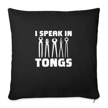 Blacksmith Schiede Anvil Cutler Gift - Sofa pillow with filling 45cm x 45cm - black - Front