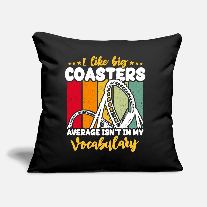 Roller Coaster Roller Coaster Riders Coussin et housse de 45 x 45 cm