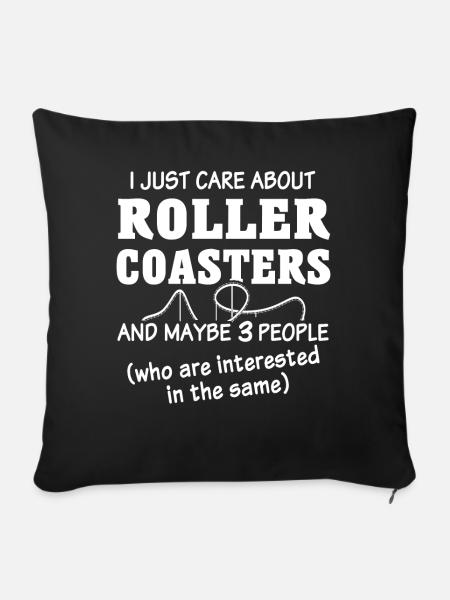 Roller Coaster - Sofakissen mit Füllung 45 x 45 cm - Schwarz