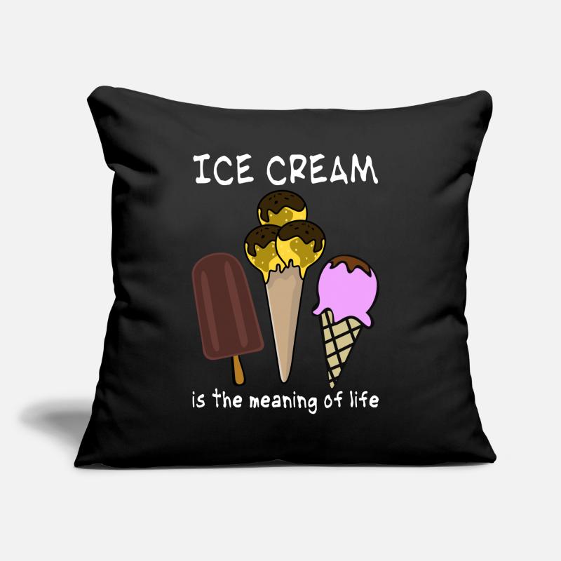 Crème glacée Crème glacée Coussin et housse de 45 x 45 cm