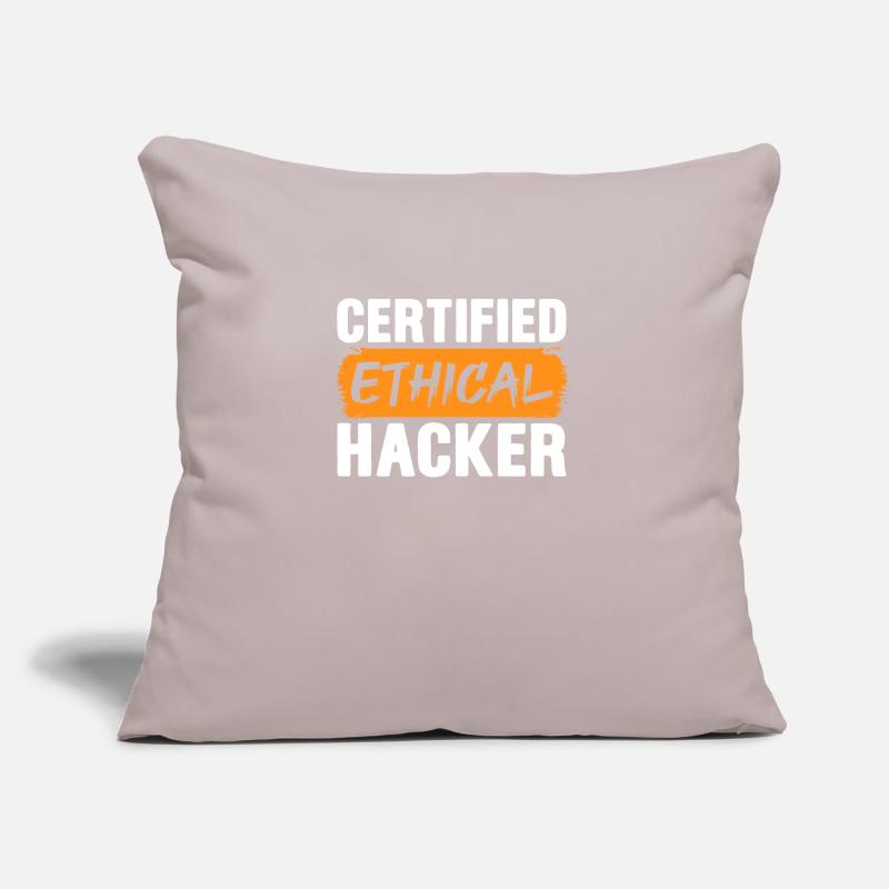 Hacker Coder Computerfreak Nerd Hacking Geschenk Sofakissen mit Füllung 45 x 45 cm