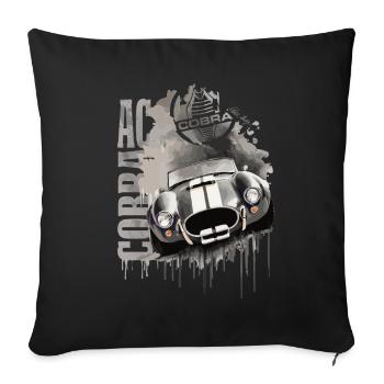 AC Cobra - Sofa pillow with filling 45cm x 45cm - black - Front