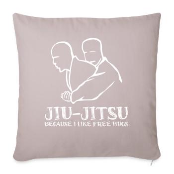 Ju-Jitsu Jiu-Jitsu Brésilien BJJ - Coussin et housse de 45 x 45 cm - taupe clair - Devant