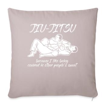 Ju-Jitsu Brasilian Jiu-Jitsu Sweat BJJ - Sofa pillow with filling 45cm x 45cm - light taupe - Front