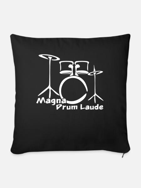 Drumset Drum Drummer Drums - Sofakissen mit Füllung 45 x 45 cm - Schwarz