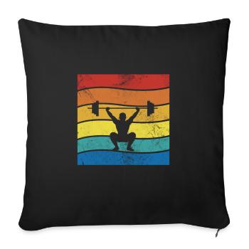 Bodybuilder - Sofakissen mit Füllung 45 x 45 cm - Schwarz - Vorne