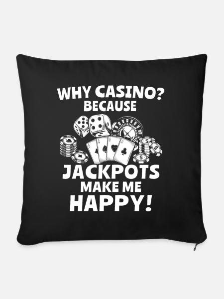Casino - Sofakissen mit Füllung 45 x 45 cm - Schwarz