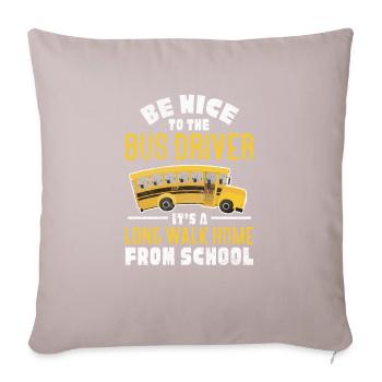 Busman - Sofa pillow with filling 45cm x 45cm - light taupe - Front