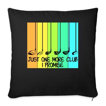 Golf Club Golf Players - Sofa pillow with filling 45cm x 45cm - black - Front
