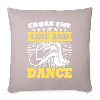 Line Dance Country Music - Sofa pillow with filling 45cm x 45cm - light taupe - Front