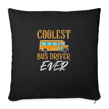 Busfahrer - Sofakissen mit Füllung 45 x 45 cm - Schwarz - Vorne