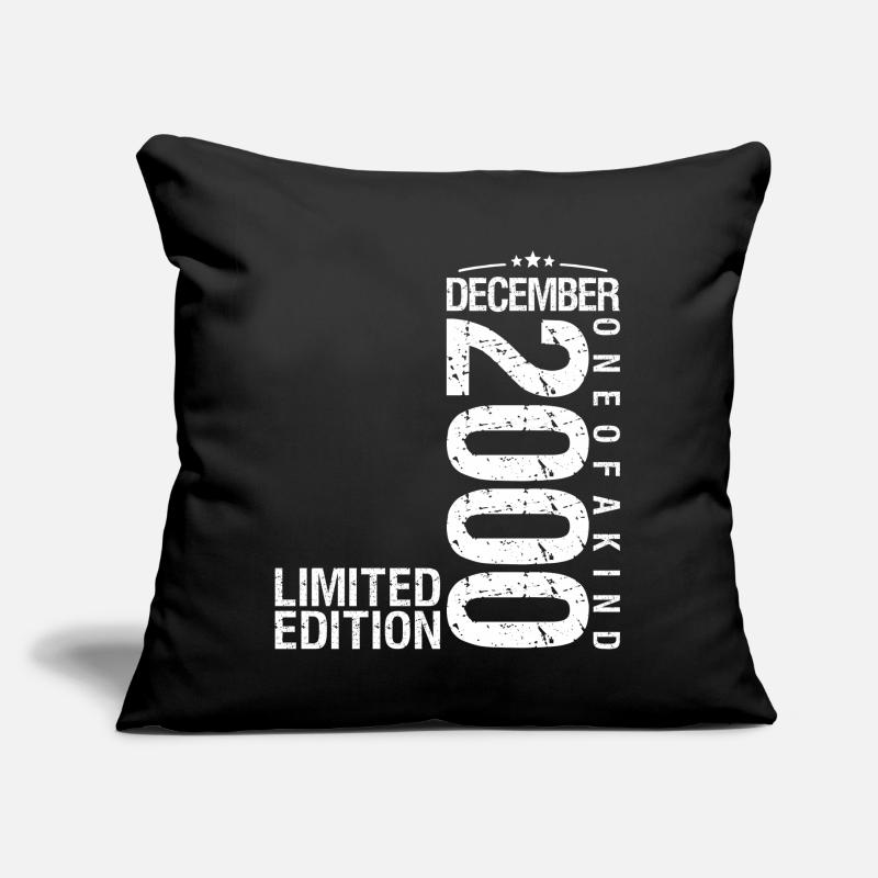 Décembre 2000 Décembre anniversaire December 2000 Coussin et housse de 45 x 45 cm